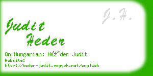 judit heder business card